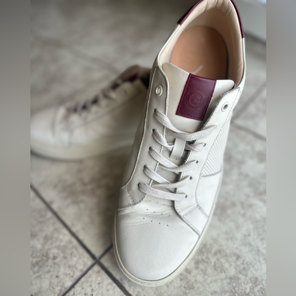 MENS GREATS Royale Vintage White and Red Sneakers size 13 Made in Italy - Picture 3 of 9